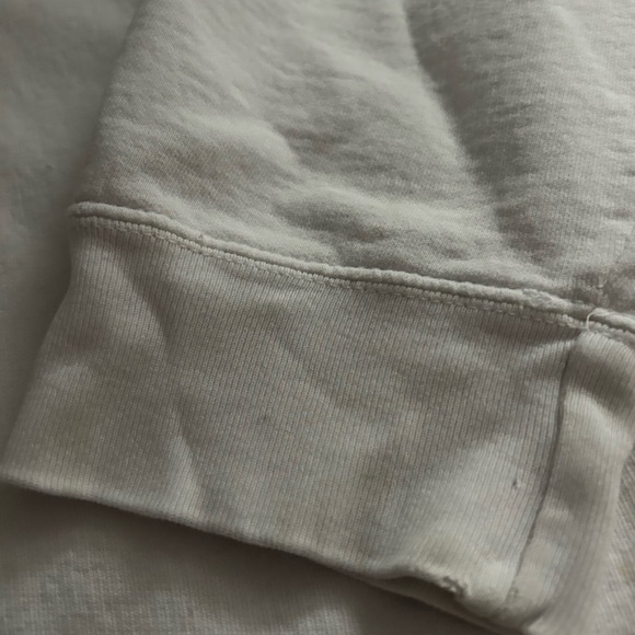 Ralph Lauren White Sweatshirt with Navy Logo and Red Flag Accent - Picture 6 of 8